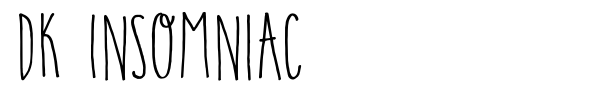 DK Insomniac font preview